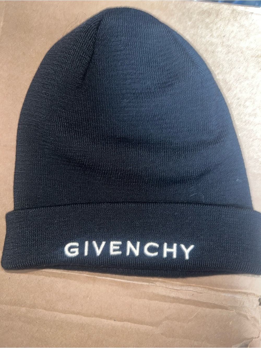 Givenchy black wool beenie unisex